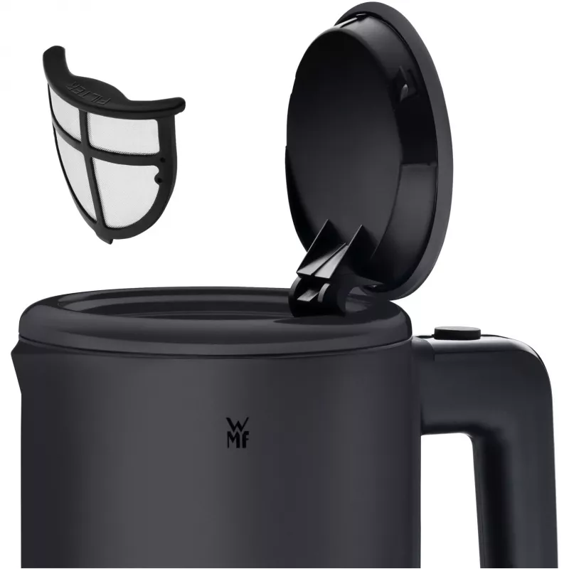 WMF KÜCHENminis Czajnik elektryczny 0,8 L, 1800 W, stal nierdzewna, czarny