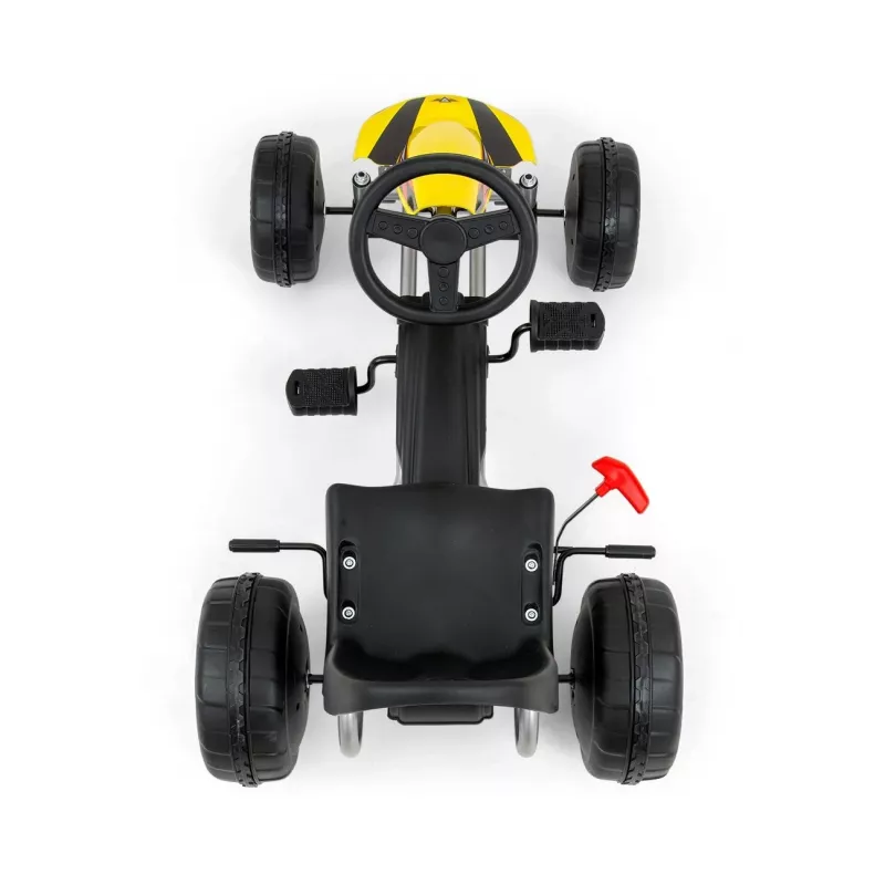 MILLY MALLY Pedal Go Kart Viper Yellow