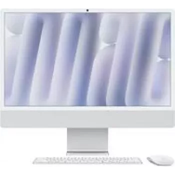 Apple iMac 24-calowy Srebrny M4 10-rdzeniowy CPU 10-rdzeniowy GPU 24GB RAM 512GB SSD