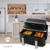 Nedis KAAF320BK Frytkownica beztłuszczowa z podwójnym koszem 8.4 L 2600 W Dotykowy wyświetlacz Czarny