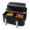 Nedis KAAF320BK Frytkownica beztłuszczowa z podwójnym koszem 8.4 L 2600 W Dotykowy wyświetlacz Czarny