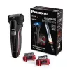 Panasonic ES-LL41-K503 Golarka elektryczna mokra i sucha, 3-ostrzowa folia, litowo-jonowa, 50 min pracy, czarny