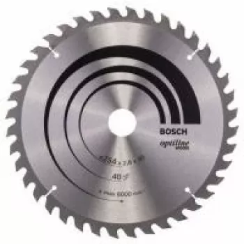 Bosch Optiline Wood Circular Saw Blade 254mm 40T Bore 30mm for Cross-Cut Mitre Saws