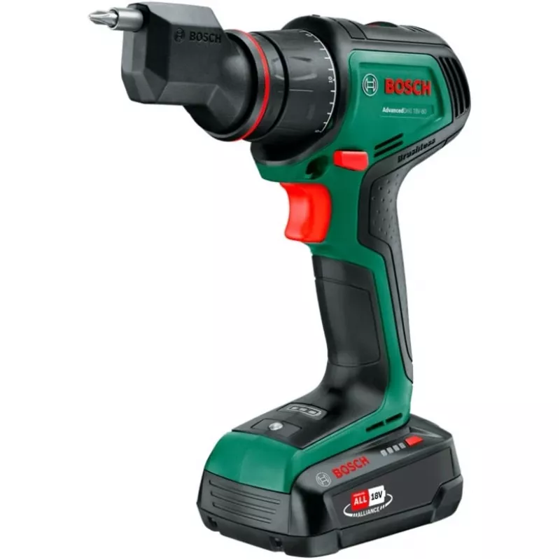 Bosch Home and Garden AdvancedDrill 18V-80 QuickSnap Akumulatorowa Wiertarko-Wkrętarka 18,0 V (06039E2004)
