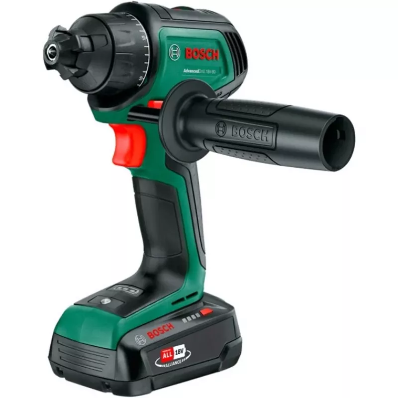 Bosch Home and Garden AdvancedDrill 18V-80 QuickSnap Akumulatorowa Wiertarko-Wkrętarka 18,0 V (06039E2004)