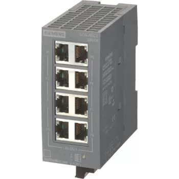 Siemens 6GK5008-0BA10-1AB2 SCALANCE XB008 Niezarządzalny przełącznik Ethernet przemysłowy, 8 portów 10/100 Mbps, montaż na szynie DIN