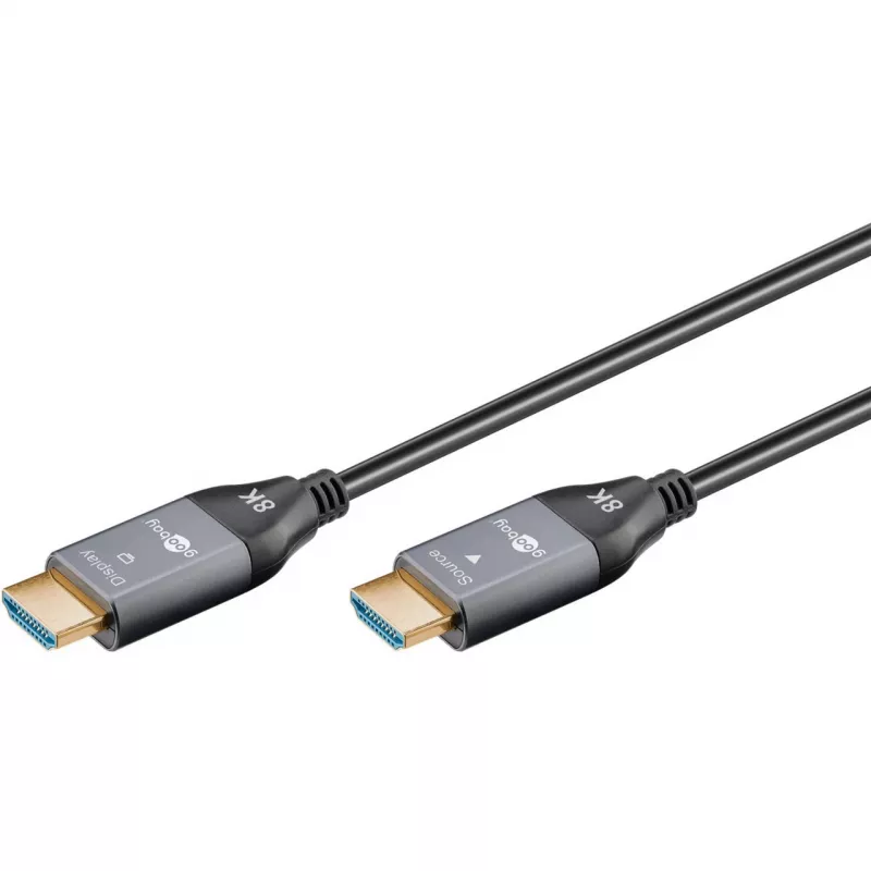 Goobay 76274 Active Optical HDMI Cable (AOC) 8K/60Hz 48 Gbit/s 10m Black/Grey