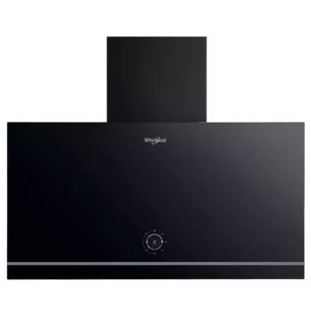 Okap kominowy ścienny Whirlpool WHVA 62F LM K, 59,8 cm, 485 m³/h, mechaniczny, LED, czarny
