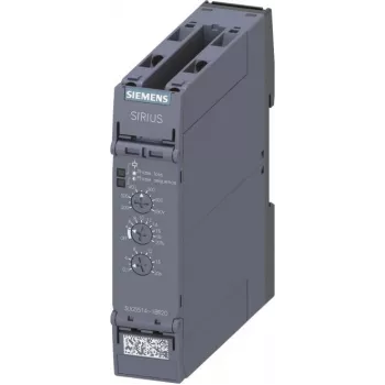 Siemens 3UG5514-1BR20 Przekaźnik monitorujący analogowy do zaniku faz, kolejności faz, asymetrii, podnapięcia, przepięcia, 160-690 V AC, 2 styki przełączne, montaż na szynie DIN