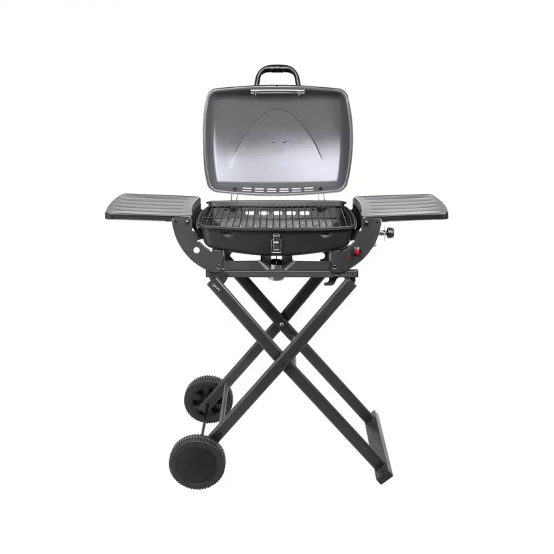 TEESA BBQ 1000 1-Burner Gas Barbecue, Portable, Black
