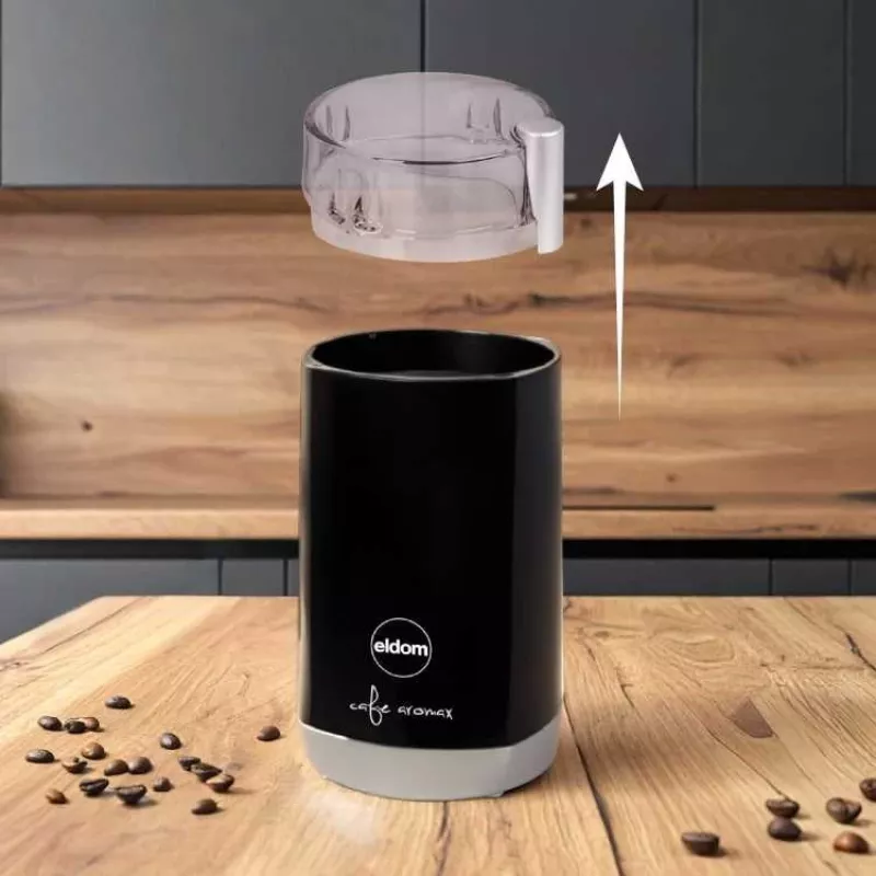 ELDOM MK40 Młynek do Kawy Czarny 150W Młynek Żarnowy