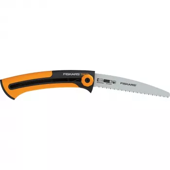 Fiskars Xtract SW72 Składana Piła Ręczna do Suchego Drewna, Ostrze 160 mm, Czarno-Pomarańczowa