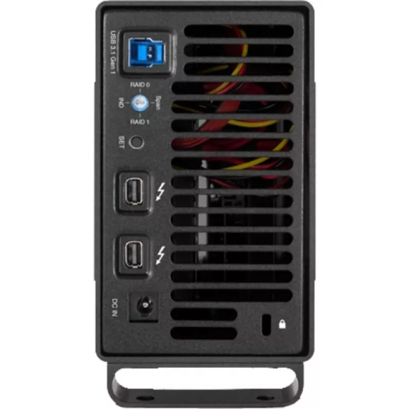 OWC Mercury Elite Pro Dual - Zewnętrzna obudowa RAID - 2-zatokowa - 2,5/3,5 cala - SATA I/II/III - USB 3.1 Gen 1 i eSATA - Aluminium - Czarny