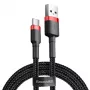 Baseus Cafule USB-A do USB-C Kabel 0.5m 3A Czerwony/Czarny