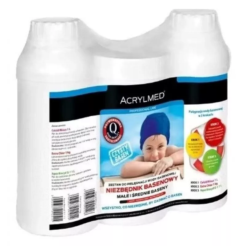 Acrylmed Water Care Kit - 3 x 250 ml Zestaw do pielęgnacji wody akwariowej