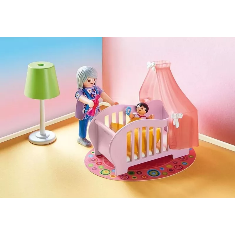 Playmobil Domek dla lalek 70210 Pokój dziecięcy, 27 elementów, 2 figurki, wiek 4+