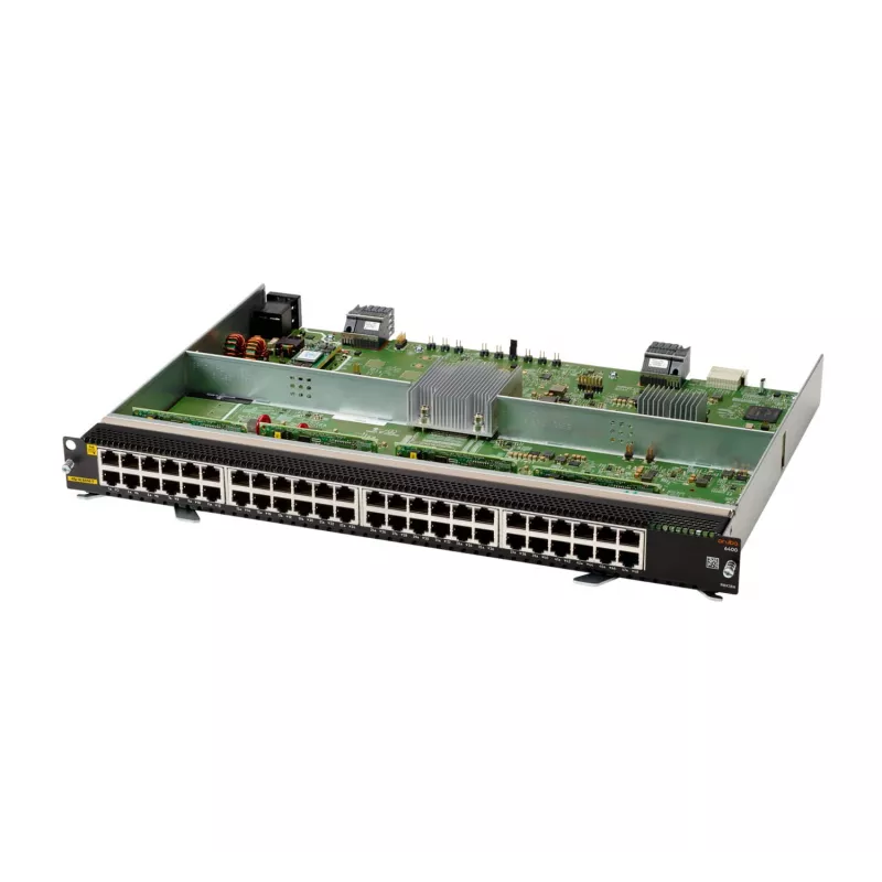 HP ENTERPRISE HPE Aruba Networking 6400 48-Port 1GbE Class 4 PoE v2 Module - Switch Module - L3 - 48 x 10/100/1000 (PoE)