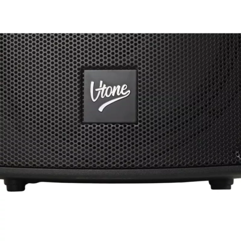 V-TONE BQ12 GO MP3 Active 8 inch Battery-Powered Speaker with Wireless Microphone and Remote Control, Black