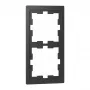 Merten D-Life 2-Gang Frame Anthracite MEG4020-6534