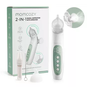 Momcozy BN007 BreezyClear 2-w-1 Spray Soli i Odsysacz Elektryczny Do Nosa