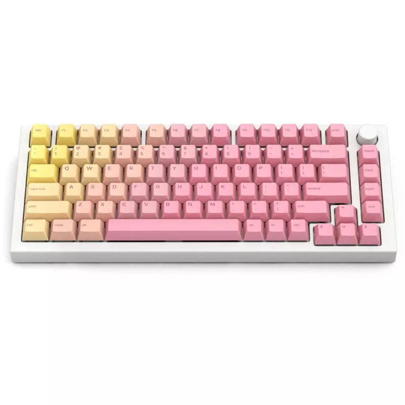 Glorious GPBT Keycaps - Pink Grapefruit (114 klawiszy, profil Cherry, PBT, barwione sublimacyjnie)