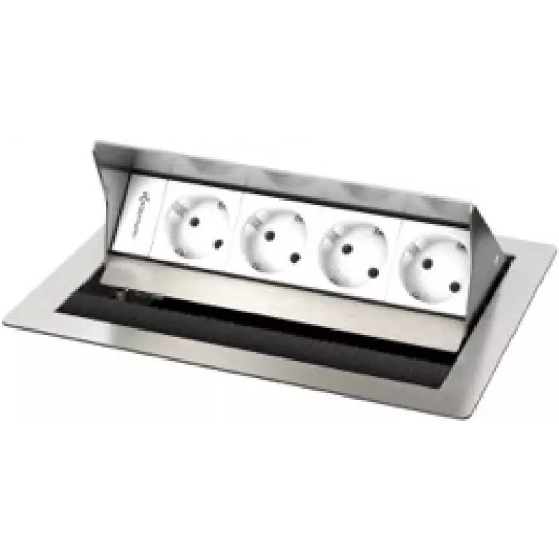 Kindermann CablePort Standard² 4-Fold Mounting Plate - Czarny (250x190mm)