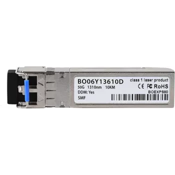 BlueOptics SFP56 Transceiver 50GBASE-LR 10KM LC Duplex Single-mode Fiber 1310nm DDM