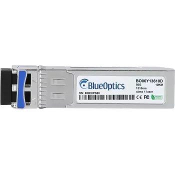 BlueOptics SFP-50G-LR-S-BO Kompatybilny z Cisco SFP-50G-LR-S SFP56 Transceiver, LC Duplex, 50GBASE-LR, Jednomodowy Światłowód, 1310nm, 10 km, 0°C do 70°C, DDM