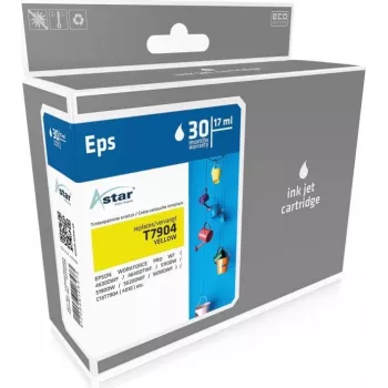 ASTAR Kompatybilny wkład atramentowy żółty 17ml 2000 stron do Epson WorkForce Pro WF-5110 WF-5190 WF-5620 WF-5690