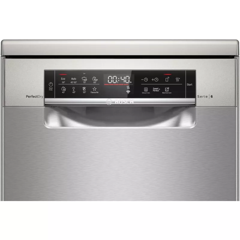 Bosch Serie 6 SPS6YMI14E Wolnostojąca Zmywarka, 10 Kompletów, 45 cm, Stal Szczotkowana, Home Connect