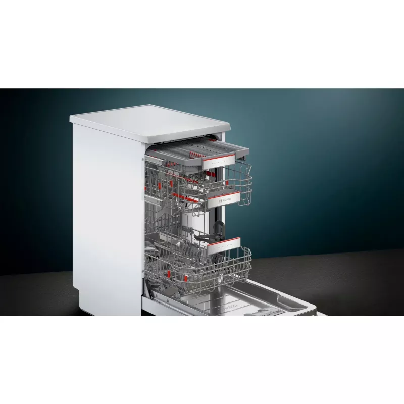 Bosch Serie 6 SPS6YMI14E Wolnostojąca Zmywarka, 10 Kompletów, 45 cm, Stal Szczotkowana, Home Connect