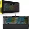 Klawiatura gamingowa Corsair K100 RGB, przełączniki optyczno-mechaniczne CORSAIR OPX, podświetlenie RGB LED, czarna