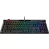Klawiatura gamingowa Corsair K100 RGB, przełączniki optyczno-mechaniczne CORSAIR OPX, podświetlenie RGB LED, czarna