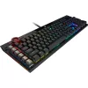 Klawiatura gamingowa Corsair K100 RGB, przełączniki optyczno-mechaniczne CORSAIR OPX, podświetlenie RGB LED, czarna