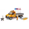 BRUDER MB Sprinter Municipal z modułem świetlnym i dźwiękowym, Pomarańczowy, Skala 1:16