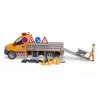 BRUDER MB Sprinter Municipal z modułem świetlnym i dźwiękowym, Pomarańczowy, Skala 1:16