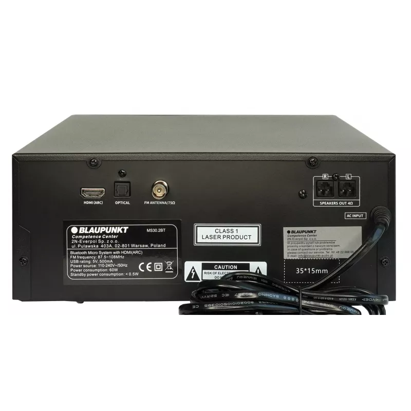 Blaupunkt MS30.2BT Bluetooth Mikrofon Czarny