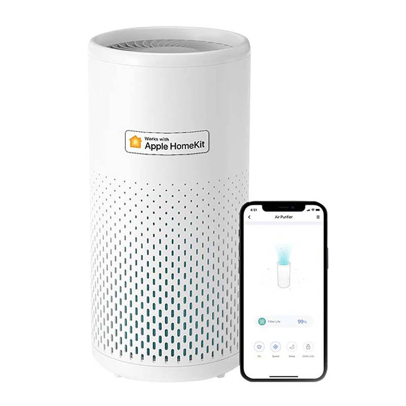 Meross MAP100 Smart Wi-Fi Air Purifier z H13 True HEPA Filterem, Kompatybilny z Apple HomeKit, Alexa, Google Assistant