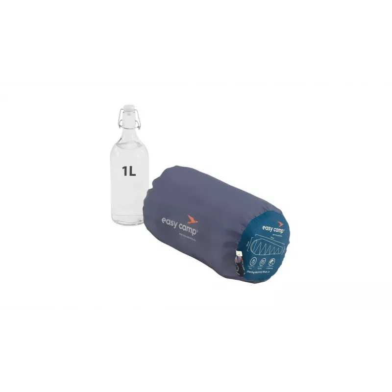 Śpiwór dziecięcy Easy Camp Starling Mummy 170x60x45 cm Niebieski z dwukierunkowym zamkiem Autolock