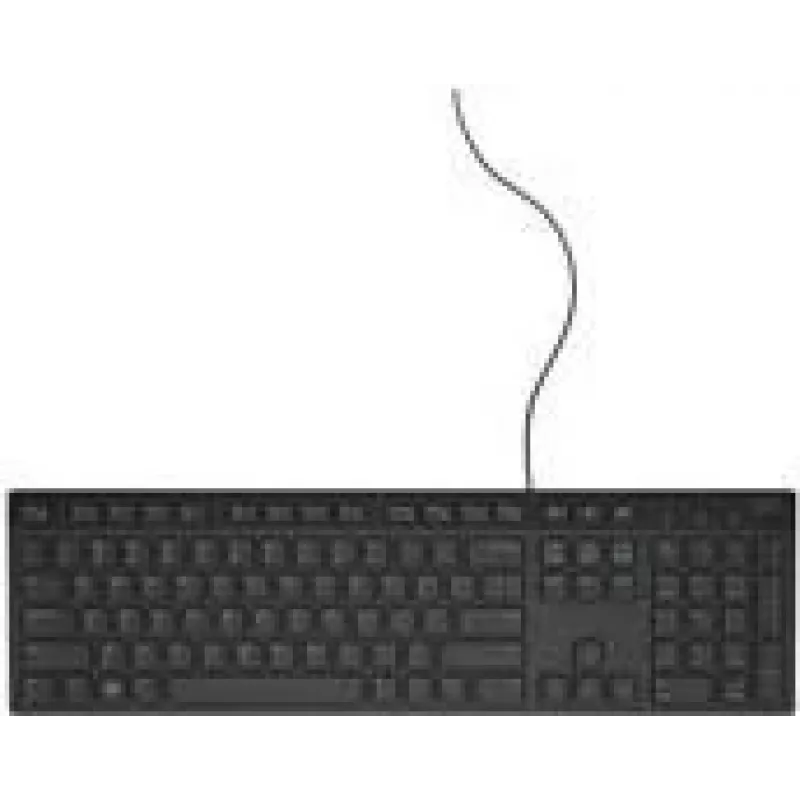 Dell KB216 Wired USB Keyboard - Danish QWERTY Layout - Black