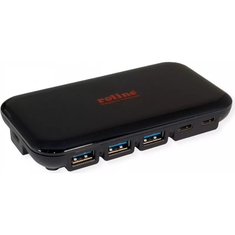 ROLINE USB 3.2 Gen 1 Hub 7-Port 4x USB-A + 3x USB-C z kablem USB-C