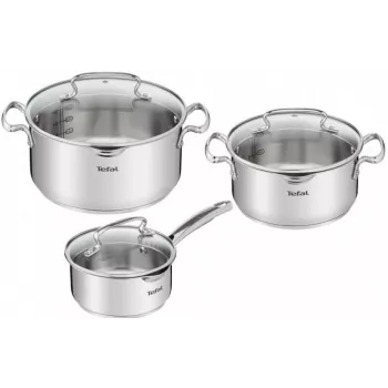 Tefal Duetto+ G719S674 6-częściowy zestaw garnków ze stali nierdzewnej