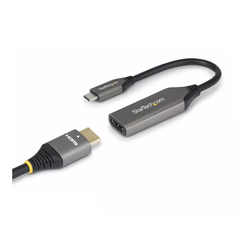 StarTech.com USB-C na HDMI Adapter - 24-pin USB-C Męski na HDMI Męski - 2 m (6.5 ft) - 4K 60Hz - Czarny