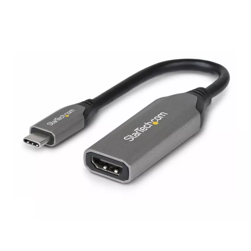 StarTech.com USB-C na HDMI Adapter - 24-pin USB-C Męski na HDMI Męski - 2 m (6.5 ft) - 4K 60Hz - Czarny