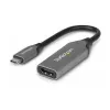 StarTech.com USB-C na HDMI Adapter - 24-pin USB-C Męski na HDMI Męski - 2 m (6.5 ft) - 4K 60Hz - Czarny