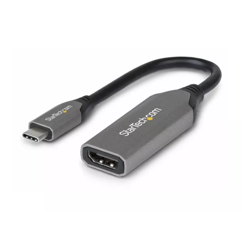 StarTech.com USB-C na HDMI Adapter - 24-pin USB-C Męski na HDMI Męski - 2 m (6.5 ft) - 4K 60Hz - Czarny