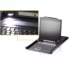 ATEN CL1308N Konsola KVM LCD z 8-portowym przełącznikiem KVM - 19 inch LCD, PS/2 i USB, VGA, 1280x1024, czarny, montaż w szafie 1U
