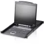ATEN CL1308N Konsola KVM LCD z 8-portowym przełącznikiem KVM - 19 inch LCD, PS/2 i USB, VGA, 1280x1024, czarny, montaż w szafie 1U