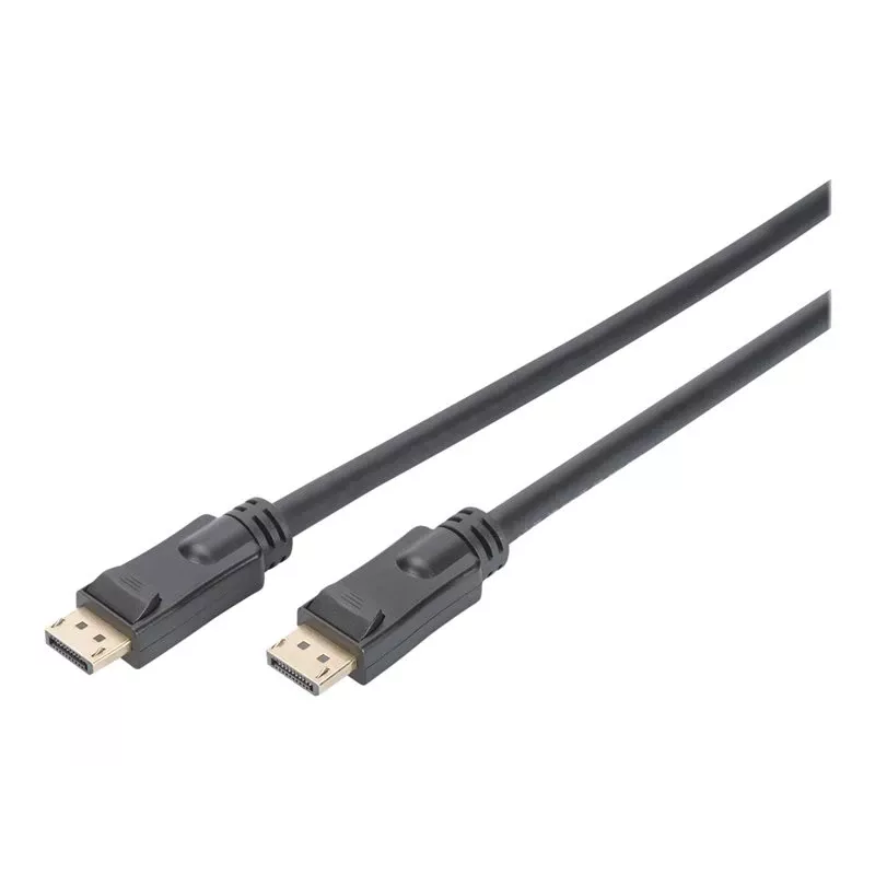 DIGITUS DisplayPort Cable with Amplifier 4K 60Hz UHD DP/DP M/M Black 20m