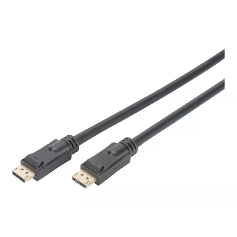 DIGITUS DisplayPort Cable with Amplifier 4K 60Hz UHD DP/DP M/M Black 20m